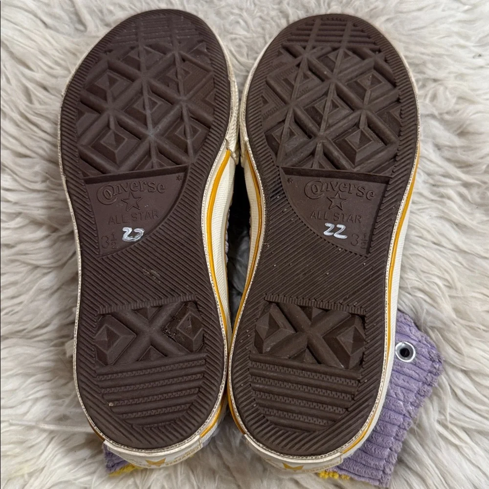 Converse Chuck Taylor All Star high-top sneakers in‎ purple corduroy women’s 5.5